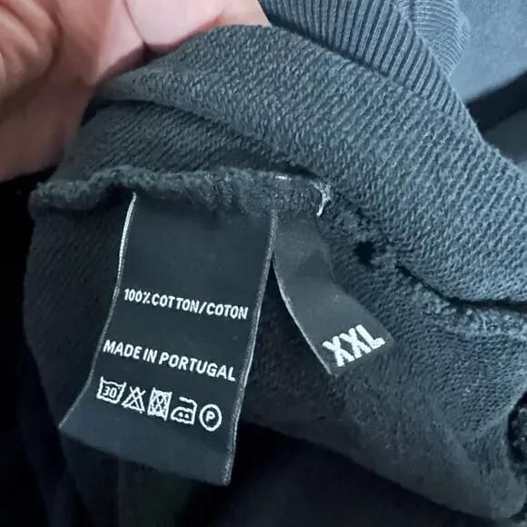 DVA Percent Men's Black Skull Hoodie Sweatshirt Size XXL Casual Hooded - Picture 6 of 9